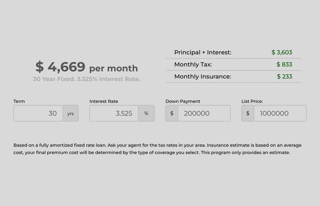 Tolbert & Associates Mortgage Calculator